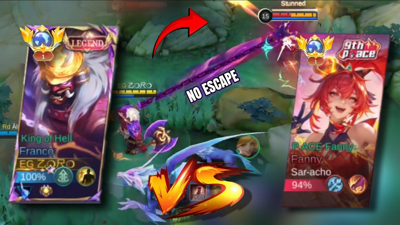 FRANCO VS FANNY || INSENSE FRANCO HOOKS ||FRANCO GAMEPLAY 