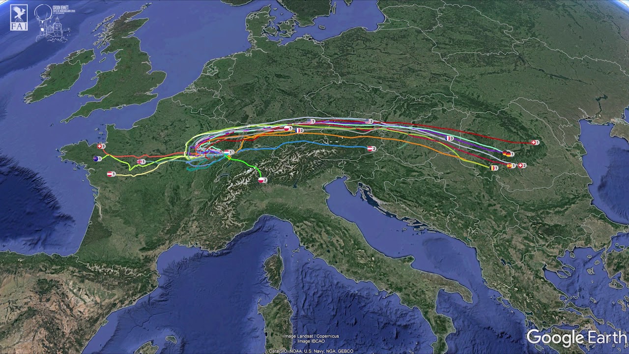 Track animation of the 63rd Coupe Aéronautique Gordon Bennett 2019