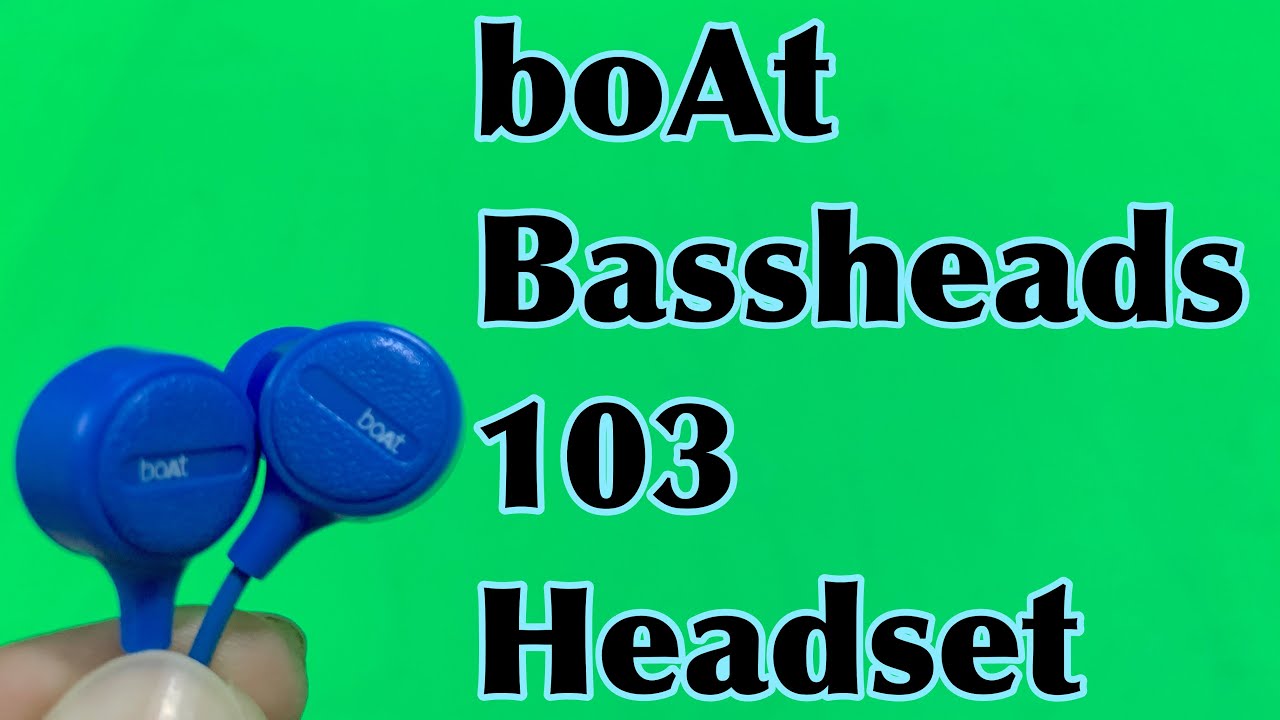 Boat Bassheads 103 wired headset Unboxing and Full Review. YouTube