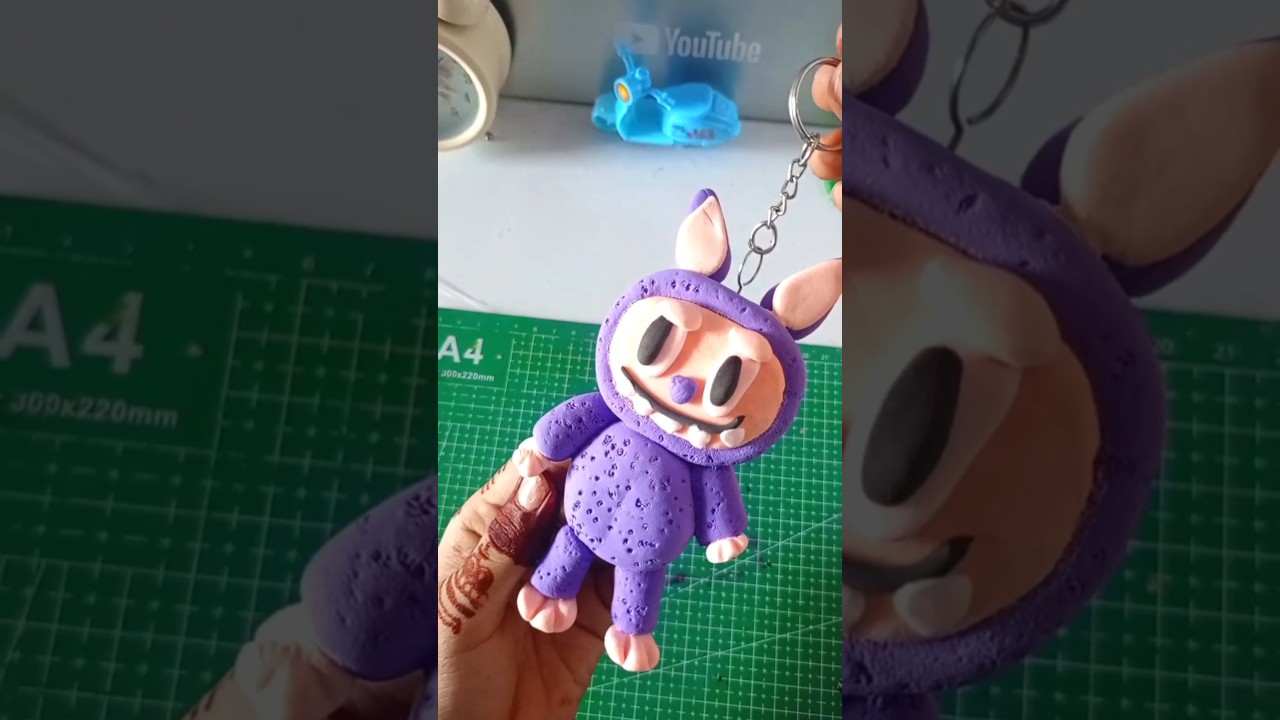 Cute DIY 😍✨Labubu keyring 