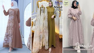 25  MODEL GAMIS MUSLIM MOTIF PREMIUM MEWAH TERBARU DAN KEKINIAN / Part 5