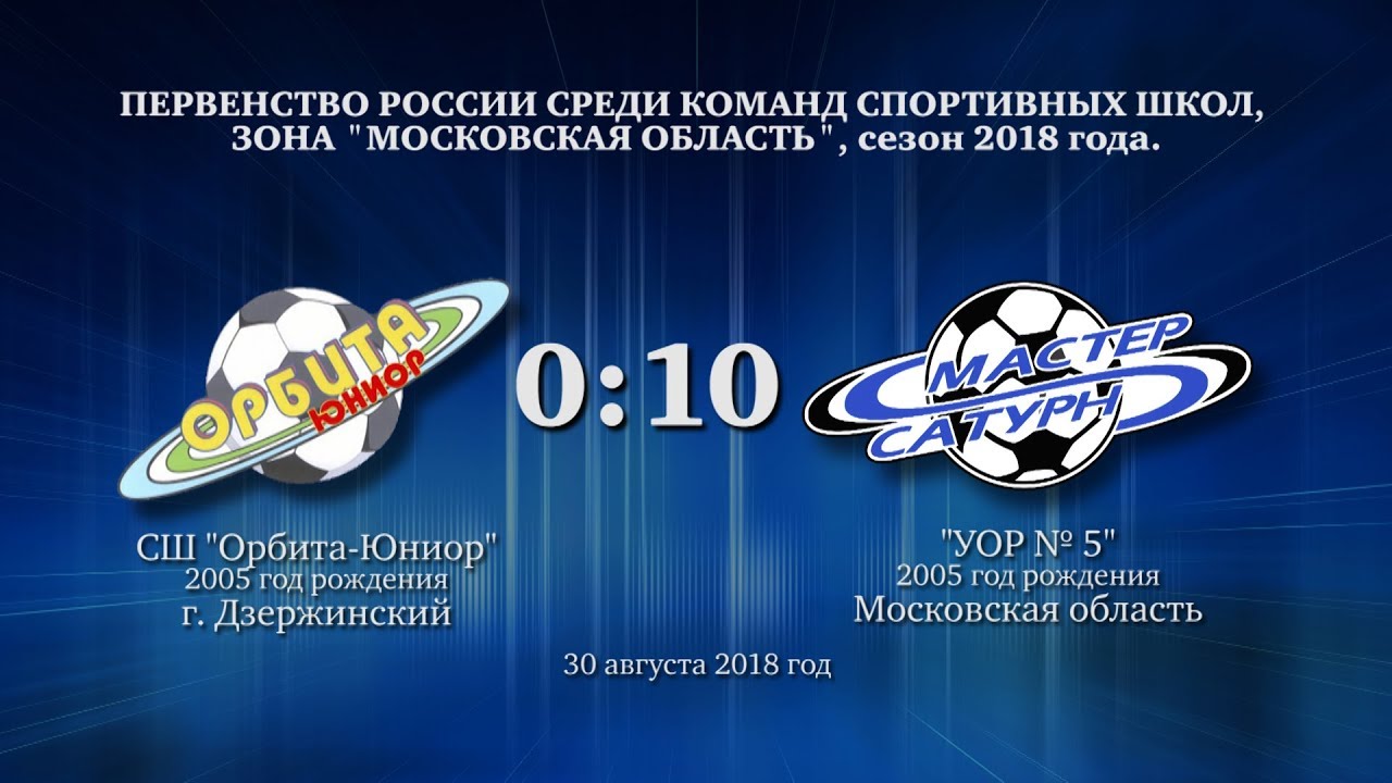 мастер сатурн фк Матч команды 2005 г.р. 30 августа 2018 год.