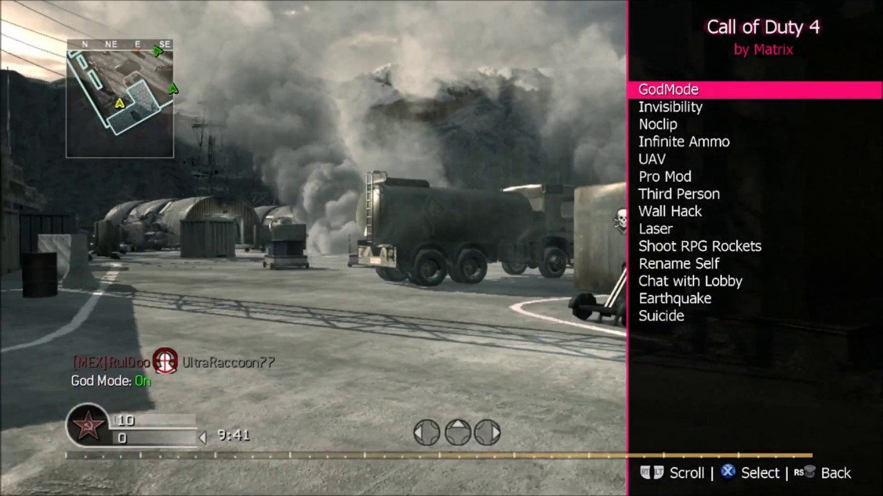 MatrixMods.xex Call Of Duty 4 Multiplayer Menu Showcase - @Dipoo