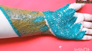 🌙Eid special 🌙2023 Most easy mehndi trick / simple lace mehndi design/ mehndi for beginners /