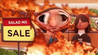 Kroger Ad, but everything is on fire
