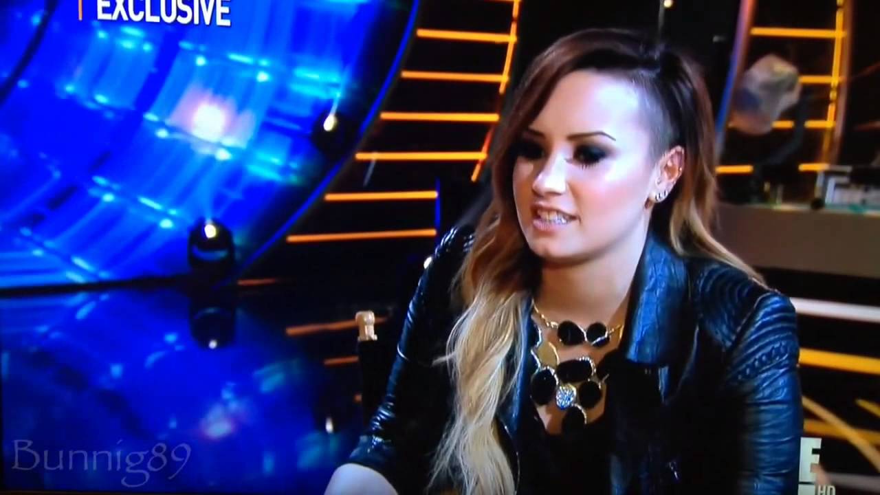 Demi Lovato talks to Ryan Seacrest