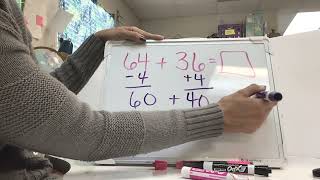 Using Compensation to add 2-two digit numbers