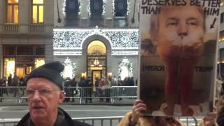 Digby does NYC, protesters, and dinner at Joanne Trattoria
