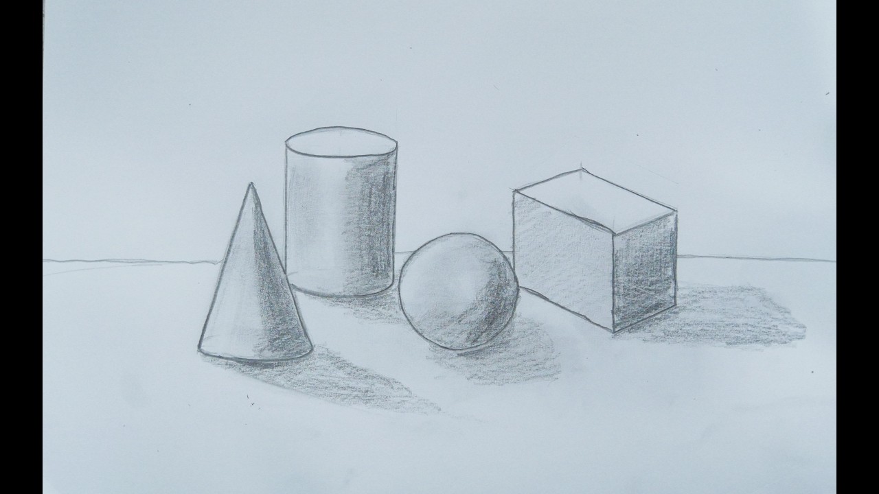 How to Draw Basic 3D Shapes for Beginners - YouTube