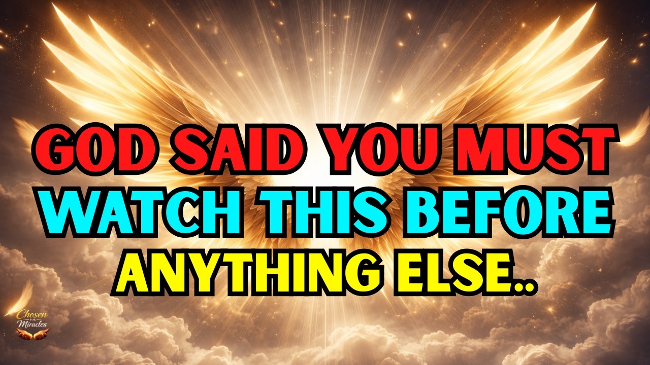 🔴 Chosen One: Urgent alert. Watch this before you check anything else today🚨🔥