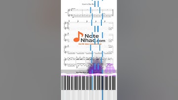 Carol of the Bells  Free Sheet PDF  Intermediate Piano Tutorial