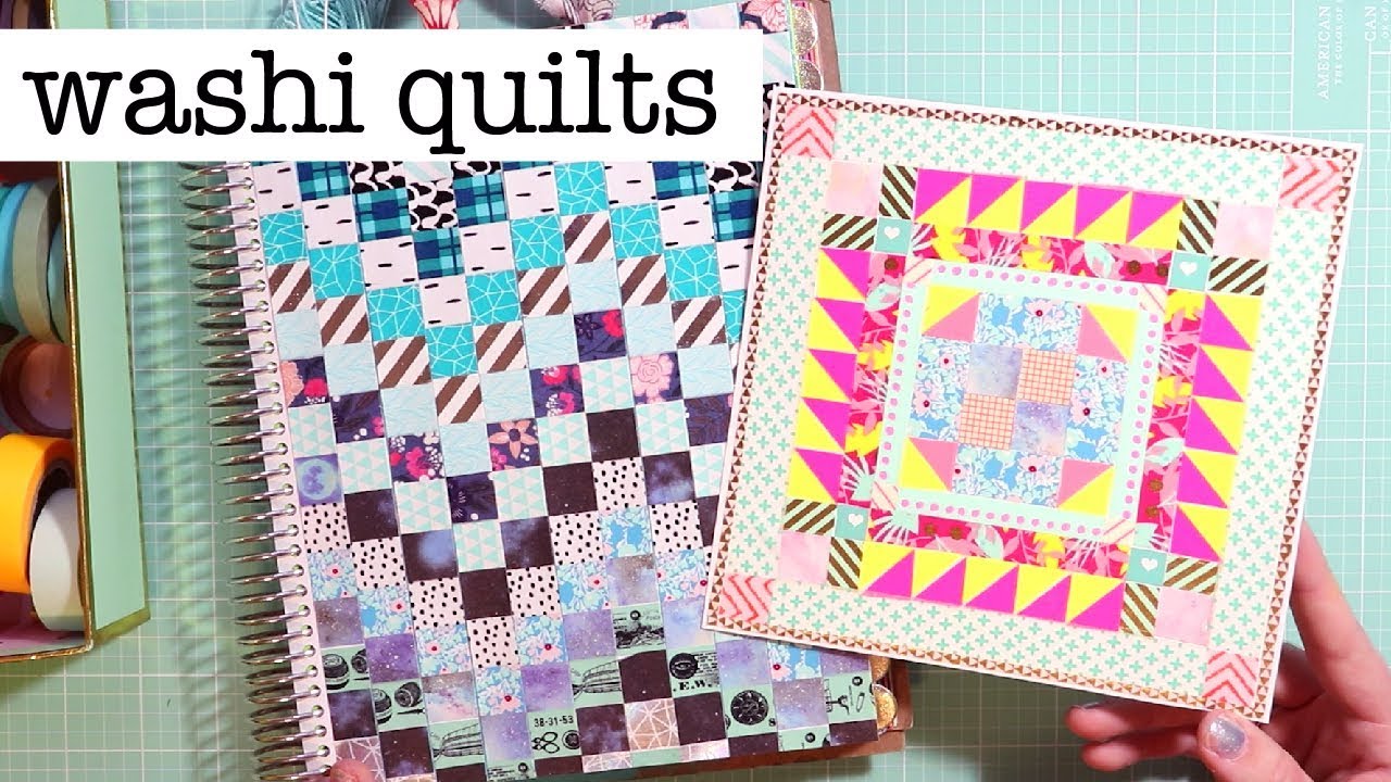 Making Washi Tape Quilts 2 Different Ways YouTube