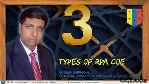 3 Types of RPA C.O.E | Explained | School OF RPA
