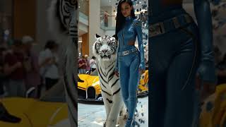 A Beautiful White Woman With Straight Black Hair Unraveled