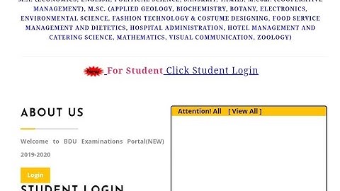 How to See BDU Semester Exam Results Online