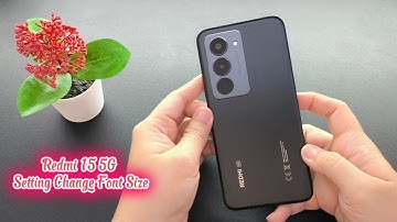 REDMI 15 5G Setting Change Font Size