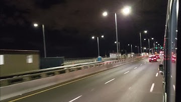 🌁 First ride across the new Samuel-De Champlain Bridge for the first time heading southbound