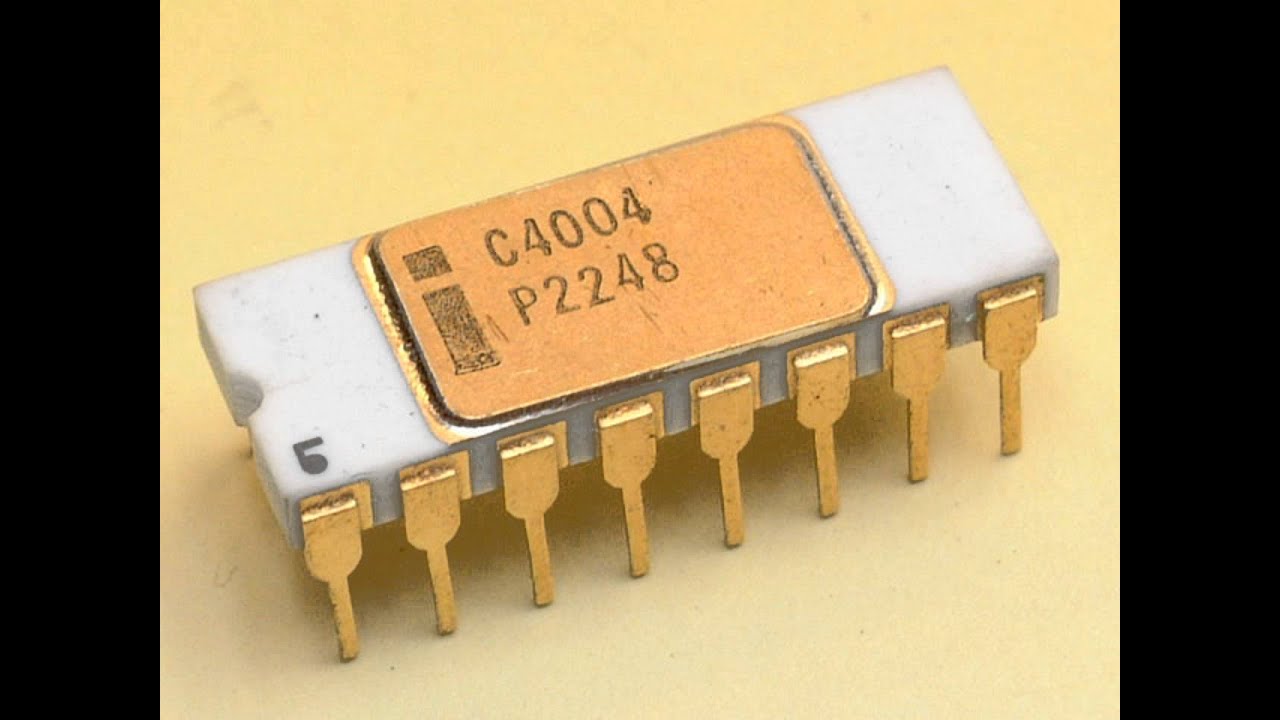 Figura 16: El primer microprocesador, el 4004 de Intel.