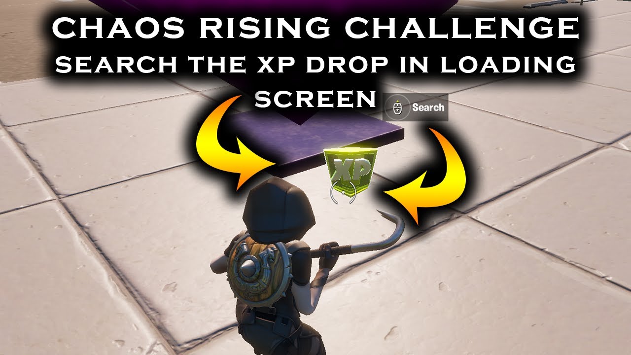Fortnite *NEW* Search The XP Drop in The Loading Screen