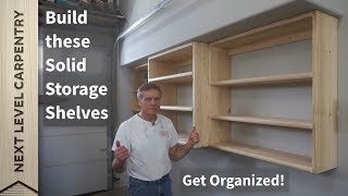 Get Organized with Simple Solid Storage Shelves