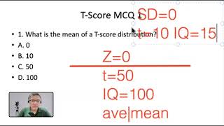 Module 8-3 Psychological Testing and T scores