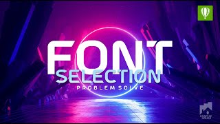 Coreldraw Tutorial | Font Selection Problem Solve Free Download ||  #Graphic House
