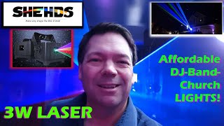 Shehds 3W Laser IP65 rated - Affordable DJ Lighting!