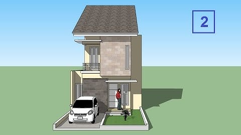 Sketchup tutorial house design minimalis Part 2