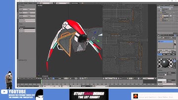 Spaceship UV and Texturing Part 4 FINAL