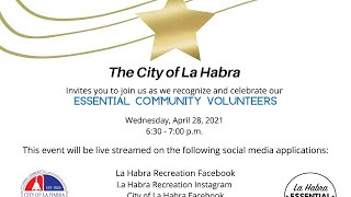 La Habra Essential Volunteer Recognition