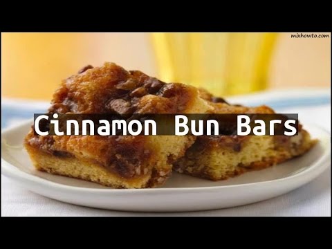 Recipe Cinnamon Bun Bars