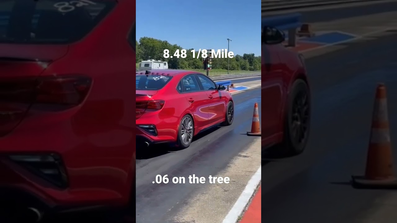 World Record 1/8 Mile Pass Kia forte GT 1.6 turbo!!!