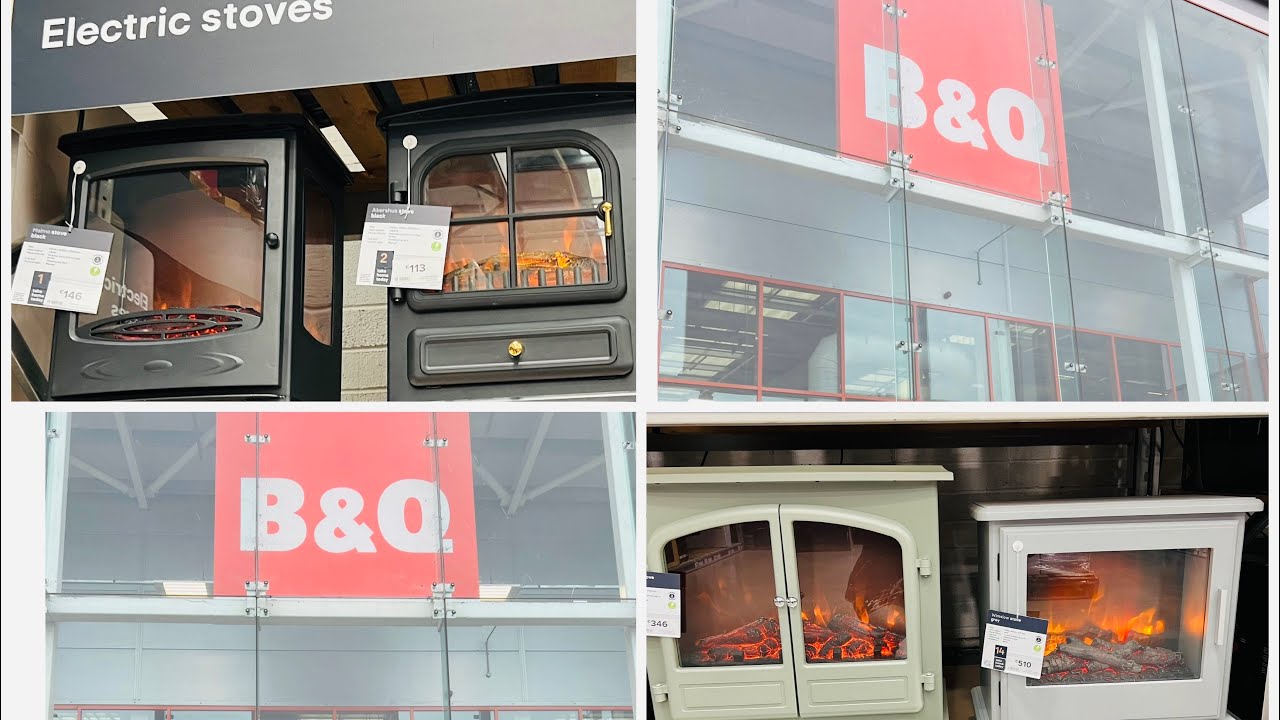 ELECTRIC STOVES AT B&Q STORE IN DUBLIN WALL HUNG FIRES 🔥 NEW