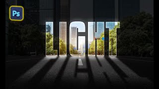 text Light effect in photoshop | how to create text effect in photoshop #texteffectphotoshop