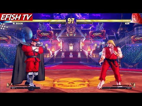 M. Bison vs Ken (Hardest AI) - Street Fighter V
