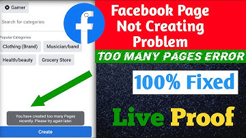 Cannot create page you