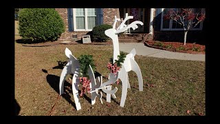 Building Wood Reindeer Yard Ornaments