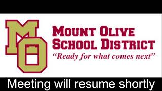 Mount Olive Board of Education Meeting 7/20/26