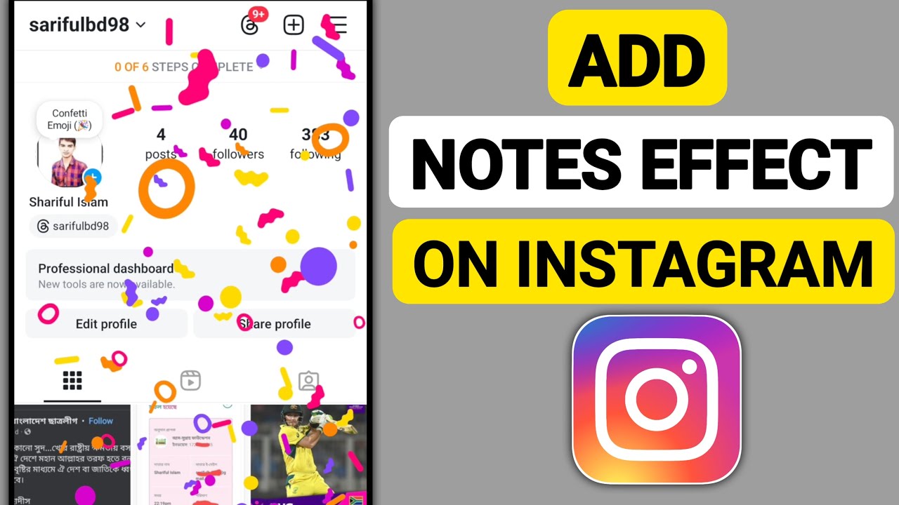 Instagram Notes Effect How To Add Effect On Instagram Notes 2024 | How To Add Celebration ...