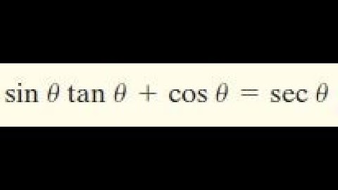 sinxtanx + cosx = secx