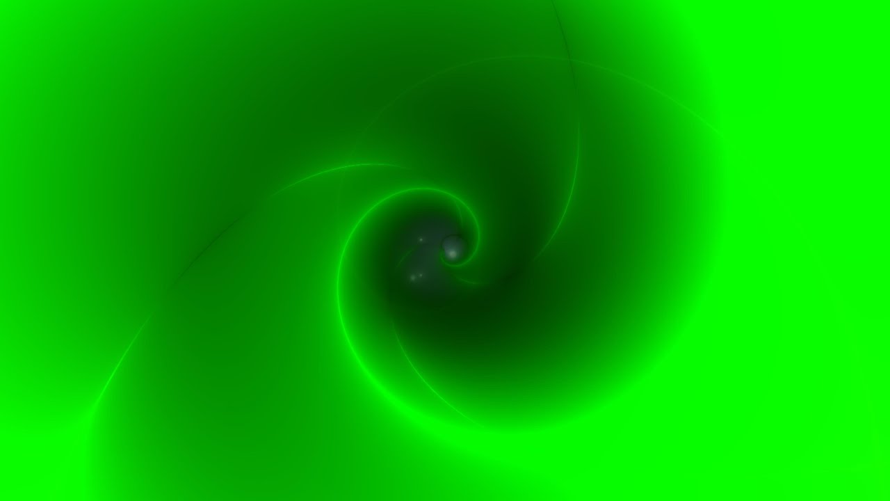 1-Hour Screen Saver | VJ Loop | Virtual Green Swirl Background Video, 4K