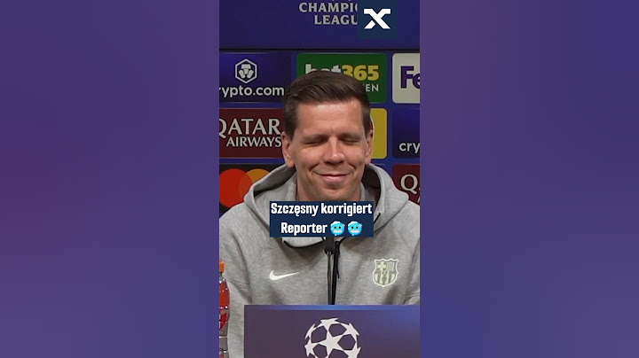 Szczesny korrigiert Reporter 😂 #fcbarcelona #bvb #ucl