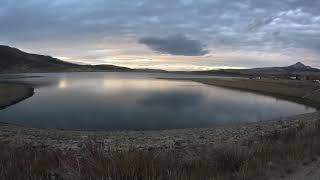 Groundhog Reservoir Lone Cone Mountain Colorado at Sunset