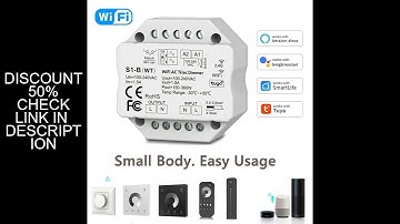 Tuya Smart Life WiFi RF AC Triac Dimmer LED Controller Push Switch 110V 220V 230V Wireless Remote Sm