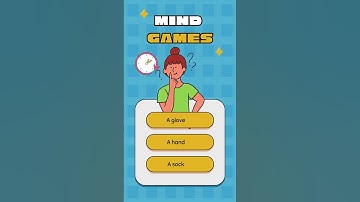What has a thumb and four fingers but not alive #brainbend #quiz #logicgame #english #brainteasers