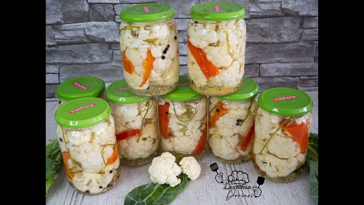 Цветная капуста на зиму - Цветная капуста в уксусе, без консервантов # 119