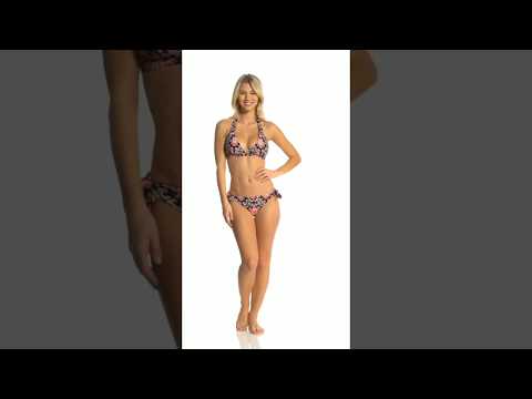 Kate Spade New York Oasis Beach Halter Bikini Top | SwimOutlet.com