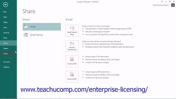 Microsoft Office Publisher Tutorial 2013 Printing 11.3 Employee Group Training