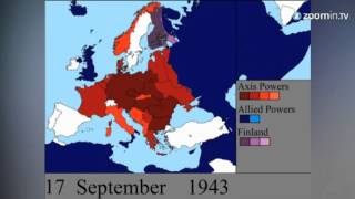 Europas Frontverschiebungen  Animation zeigt Zweiten Weltkrieg im Zeitraffer