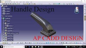 Handle Design | Multisection Solid | CATIA V5